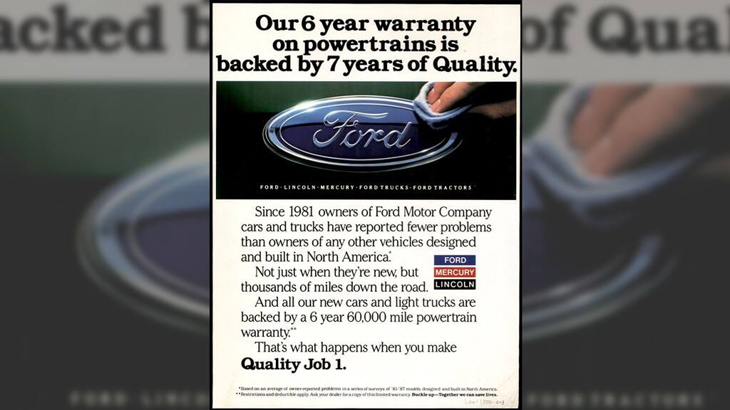 TBT: Ford Taps Its Own Employees for ‘Quality Is Job #1’ Ad Campaign