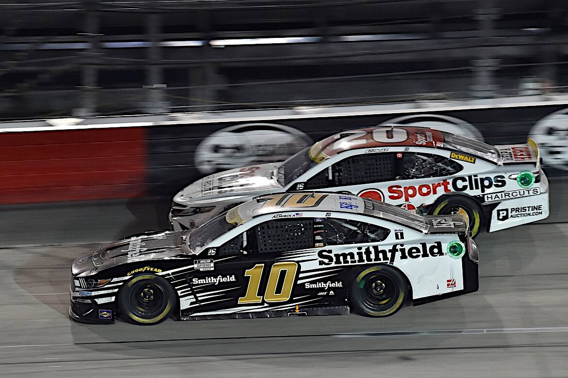 Aric Almirola finished 16th, Ryan Blaney 22nd and Michael McDowell 37th. Aric Almirola finished 16th, Ryan Blaney 22nd and Michael McDowell 37th.