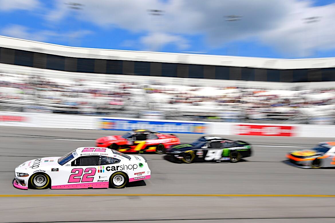 Cindric led 50 laps, but tire strategy worked against him late and took him out of contention. Cindric led 50 laps, but tire strategy worked against him late and took him out of contention.