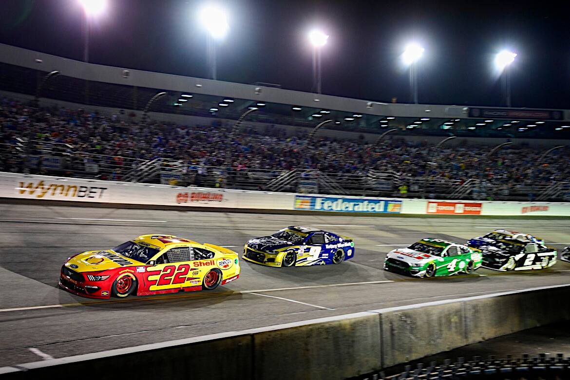 In the NASCAR Cup Series, Joey Logano was one of three Ford drivers in the top 10. In the NASCAR Cup Series, Joey Logano was one of three Ford drivers in the top 10.