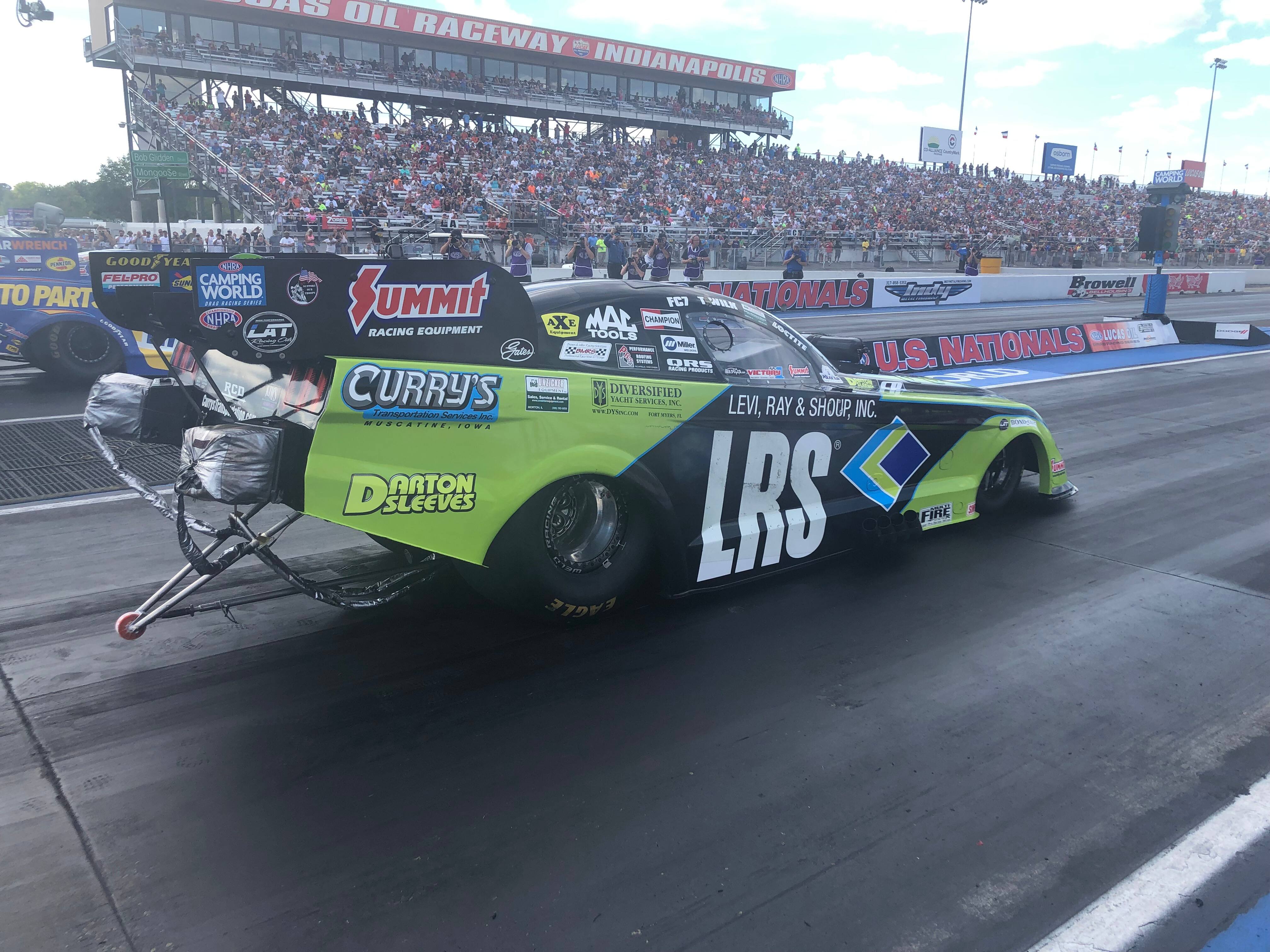 Bob Tasca III placed sixth, reaching the quarterfinals. He qualified second. Wilkerson was eighth. Bob Tasca III placed sixth, reaching the quarterfinals. He qualified second. Wilkerson was eighth.