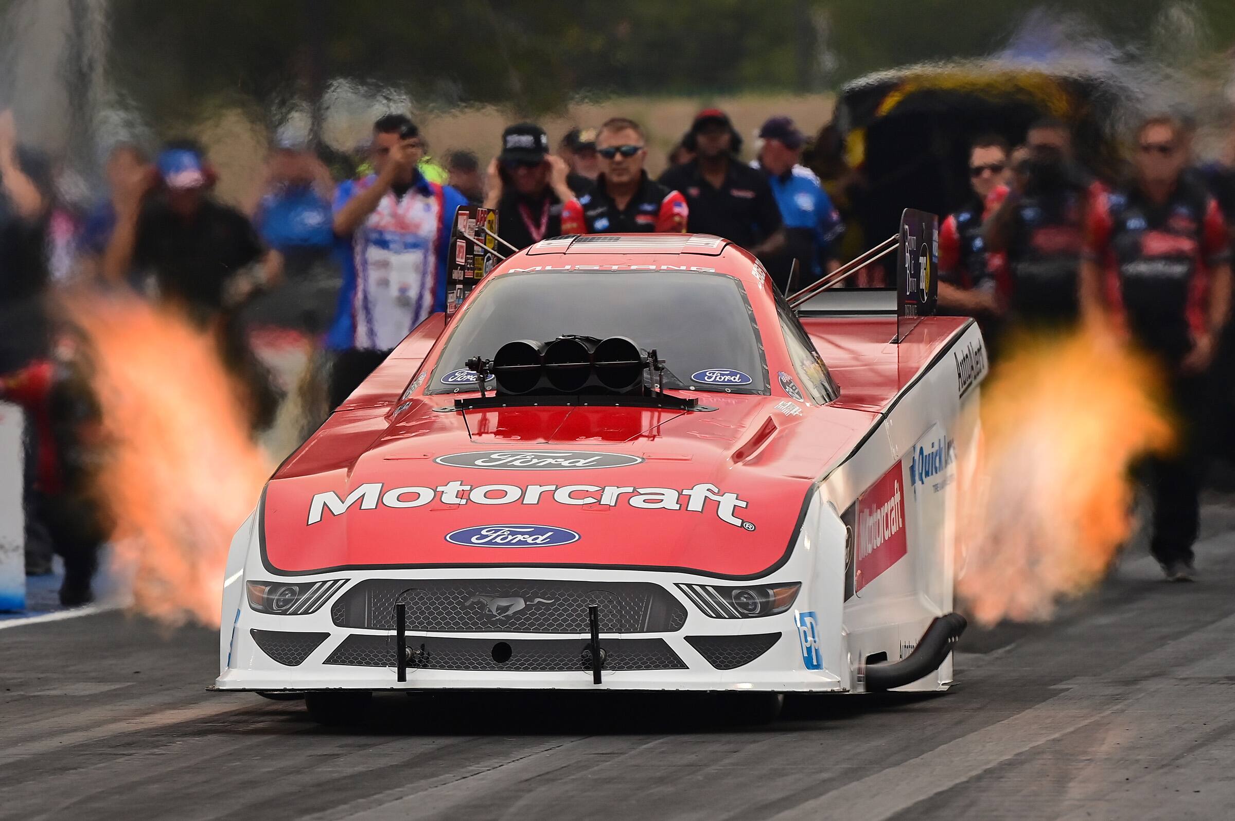 In the NHRA Camping World Drag Racing Series, Bob Tasca III made the finals, finishing runner-up. In the NHRA Camping World Drag Racing Series, Bob Tasca III made the finals, finishing runner-up.