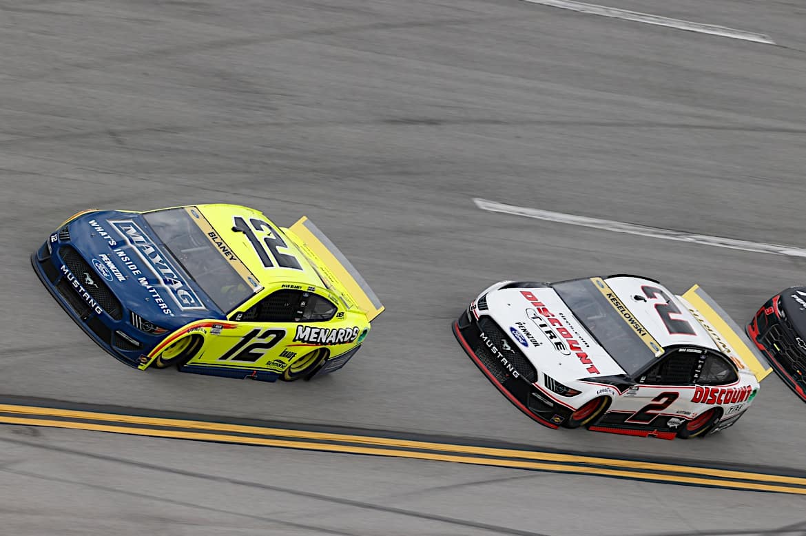 Fellow Ford playoff driver Ryan Blaney finished 15th. Fellow Ford playoff driver Ryan Blaney finished 15th.