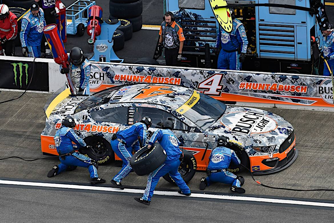 Harvick (ninth) is nine points outside of the top eight heading into the final race of the round. Harvick (ninth) is nine points outside of the top eight heading into the final race of the round.