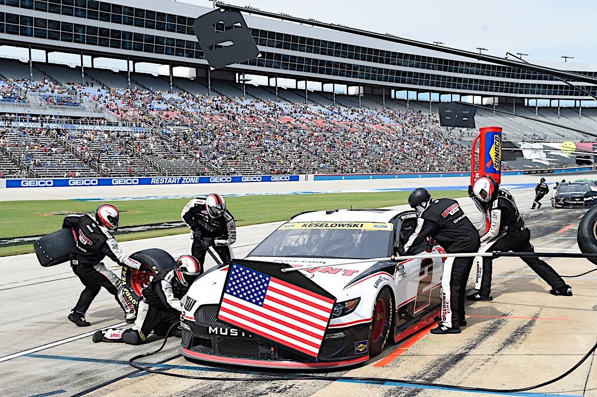 Brad Keselowski led Ford with a fourth-place finish at Texas, one of three Fords in the top 10. Brad Keselowski led Ford with a fourth-place finish at Texas, one of three Fords in the top 10.
