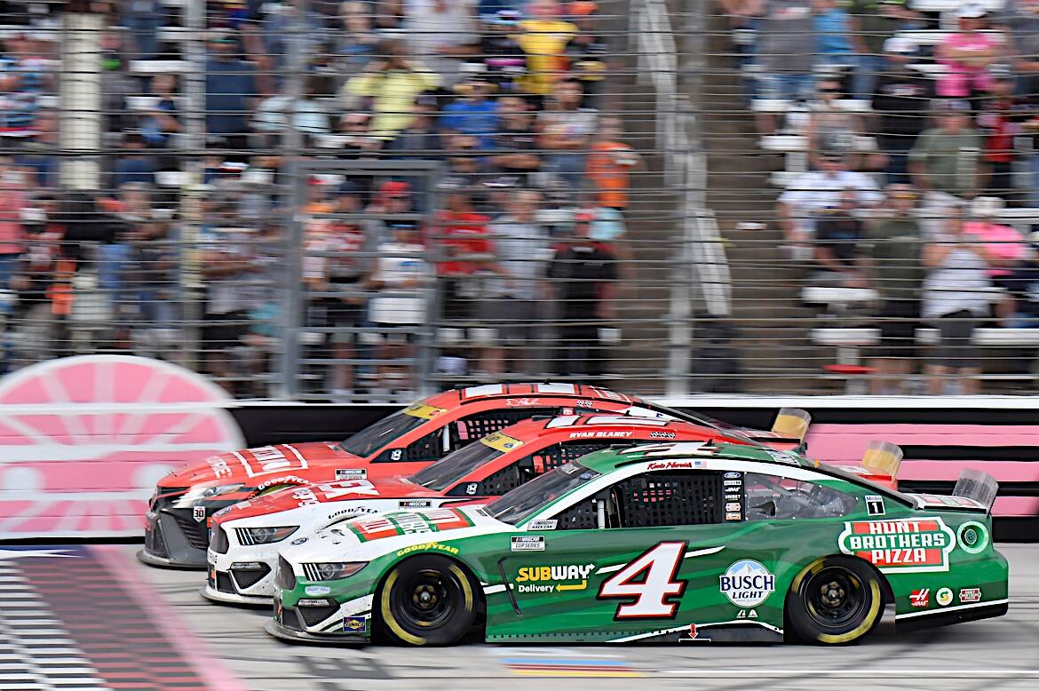 Kevin Harvick was fifth, while Ryan Blaney came home sixth in NASCAR Cup Series action. Kevin Harvick was fifth, while Ryan Blaney came home sixth in NASCAR Cup Series action.