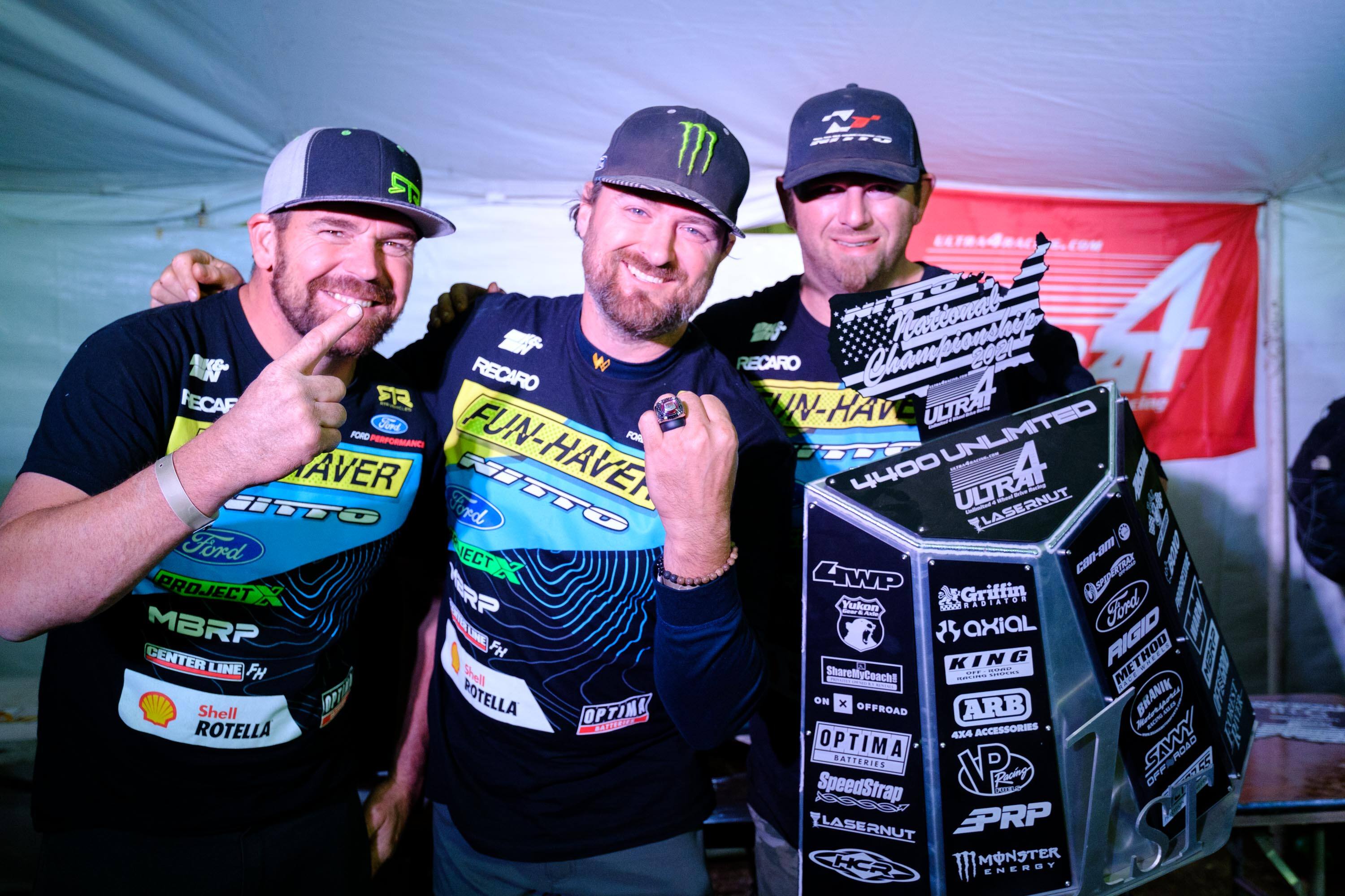 Vaughn Gittin Jr. clinched the Ultra4 Off-Road Racing Series 4400 class championship in his Bronco. Vaughn Gittin Jr. clinched the Ultra4 Off-Road Racing Series 4400 class championship in his Bronco.