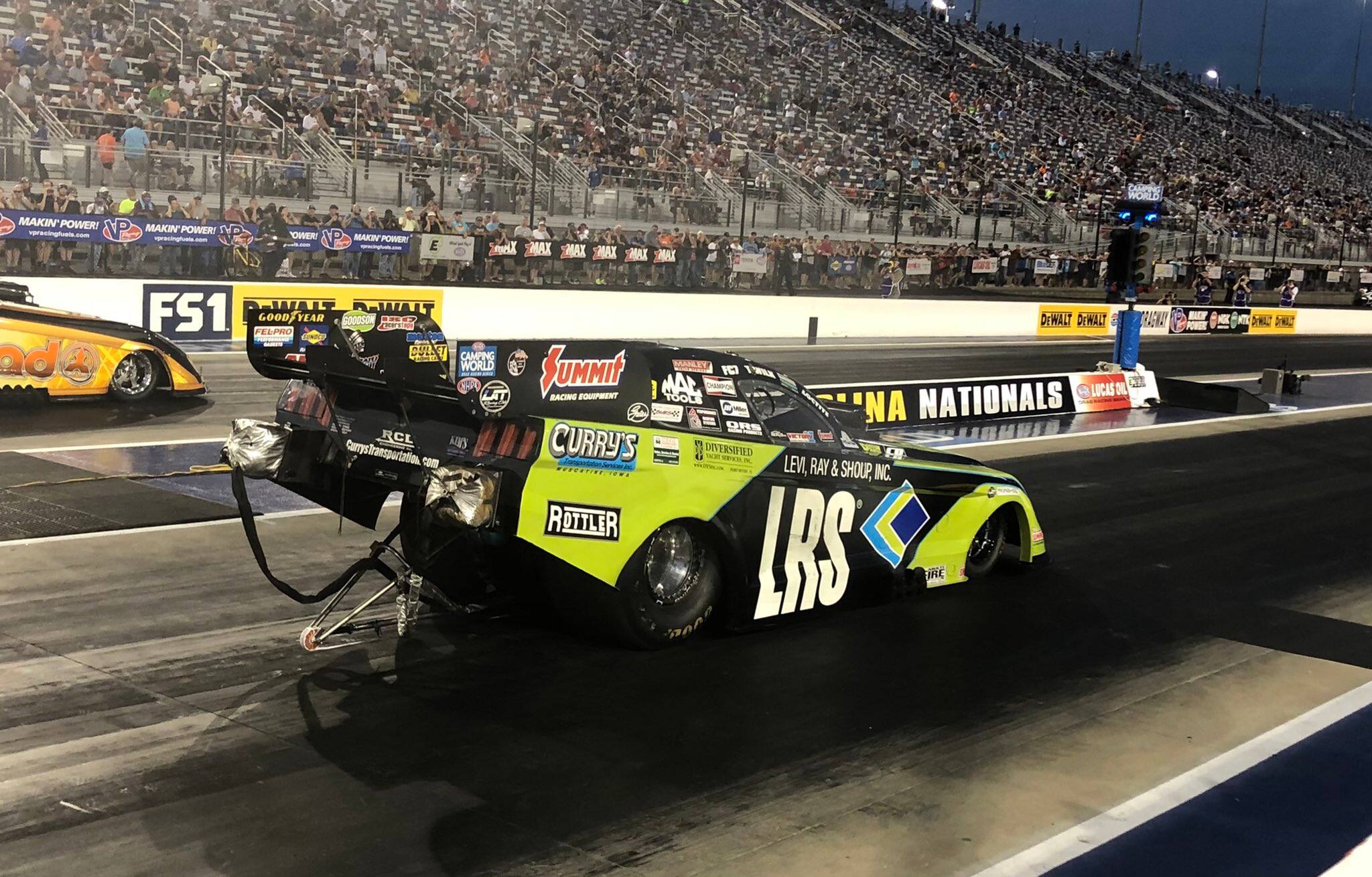 Tim Wilkerson was eliminated in the first round at the Texas NHRA Fall Nationals. Tim Wilkerson was eliminated in the first round at the Texas NHRA Fall Nationals.