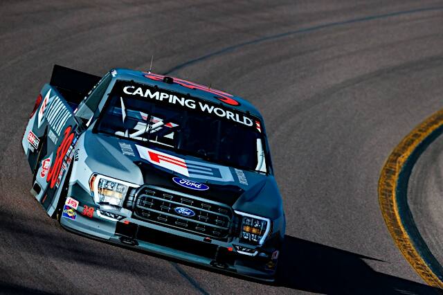 Todd Gilliland (eighth) was the top Ford in the NASCAR Camping World Truck Series season finale. Todd Gilliland (eighth) was the top Ford in the NASCAR Camping World Truck Series season finale.