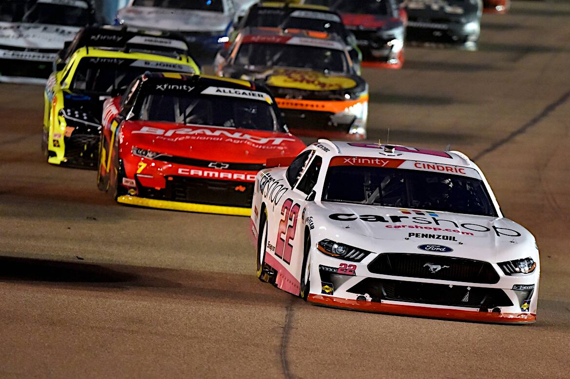 Austin Cindric fell .030 seconds short of his second straight NASCAR Xfinity Series championship. Austin Cindric fell .030 seconds short of his second straight NASCAR Xfinity Series championship.