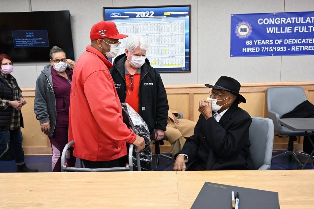 ‘A Lot of Guys Didn’t Hold Up’: Dearborn Stamping Plant Celebrates Willie Fulton, Ford’s Longest-Serving Employee 