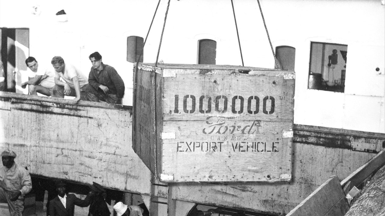 The millionth vehicle exported in a box into South Africa