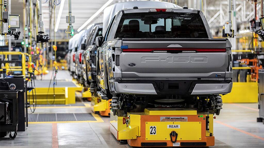 The back of the F-150 Lightning at the REVC