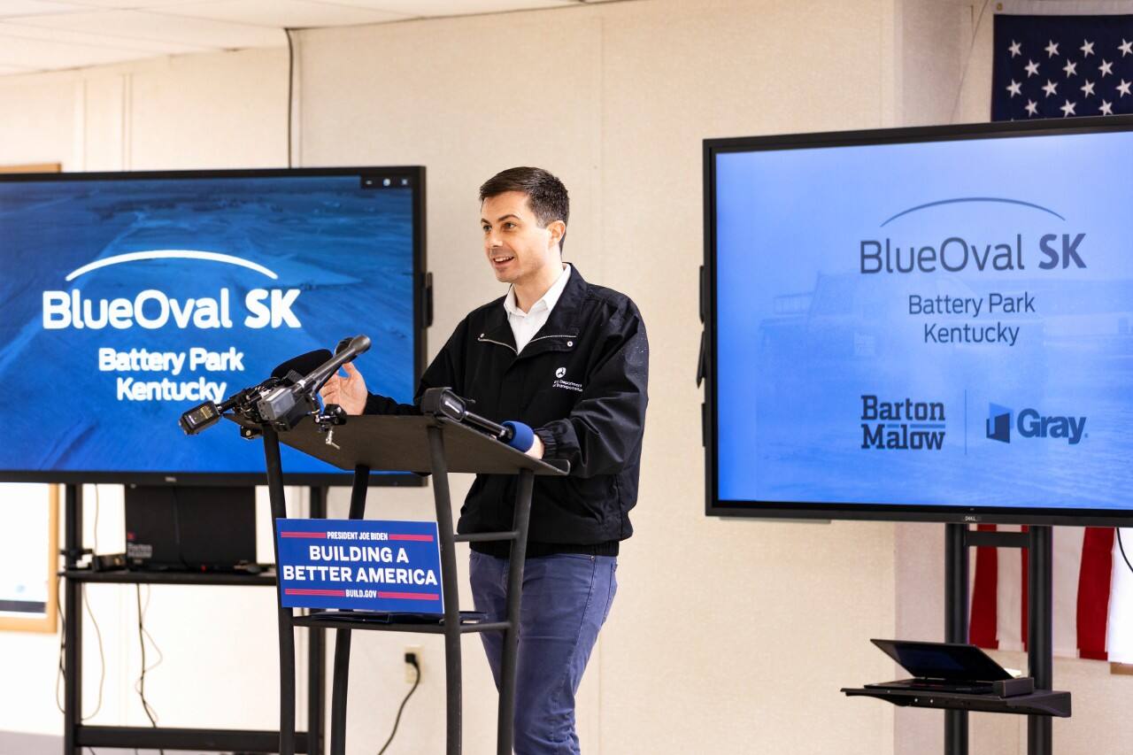 Secretary Pete Buttigeg visits Blue Oval SK