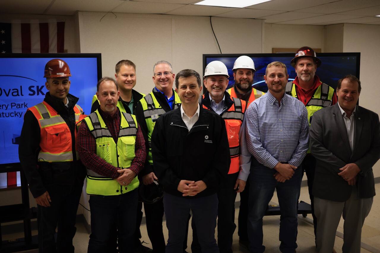 Secretary Pete Buttigeg visits Blue Oval SK