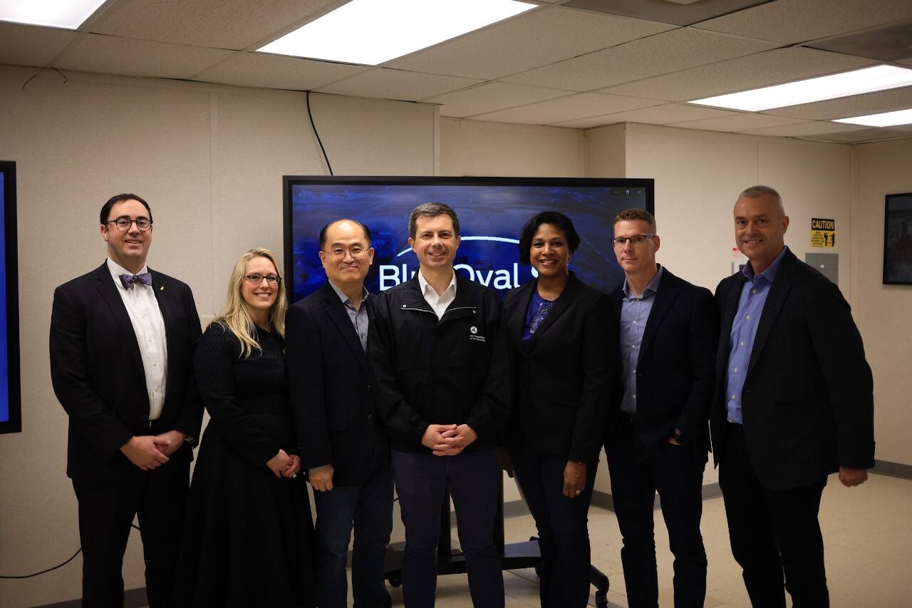 Secretary Pete Buttigeg visits Blue Oval SK
