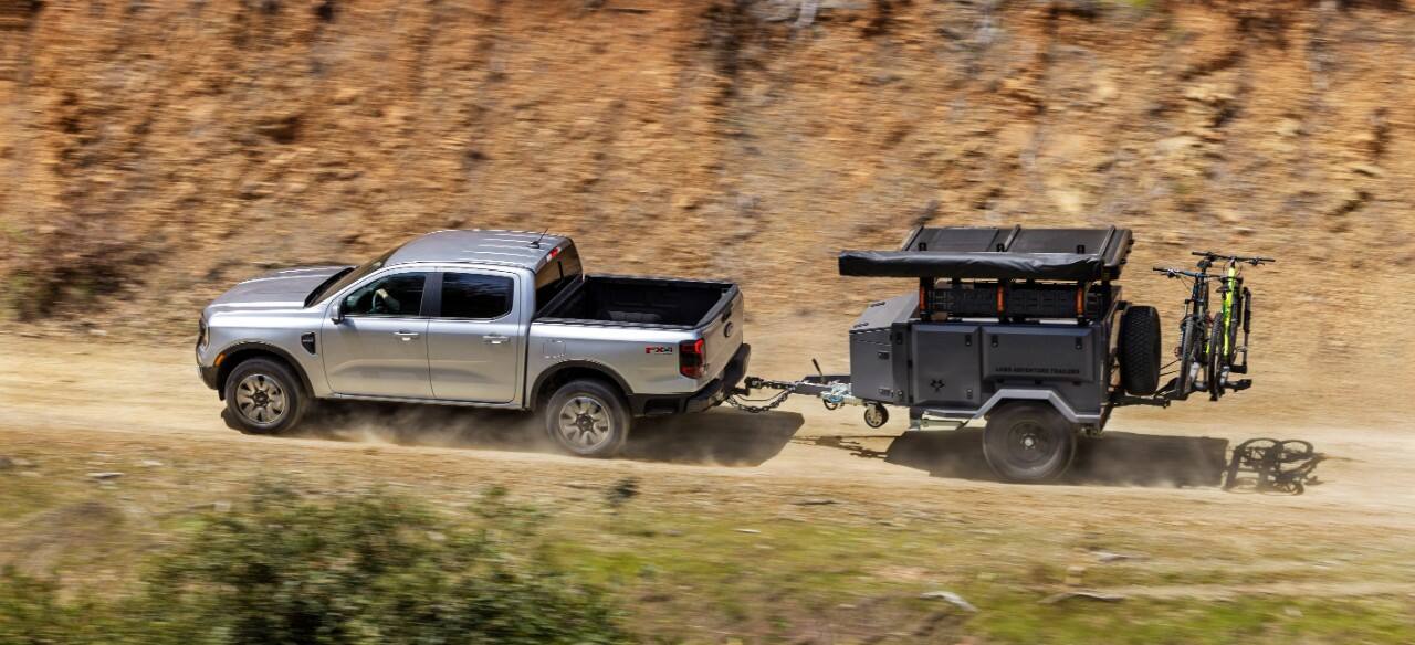 2024 ford ranger towing a trailer