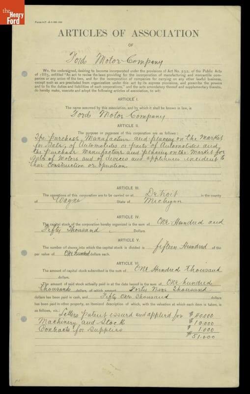 Articles of Association