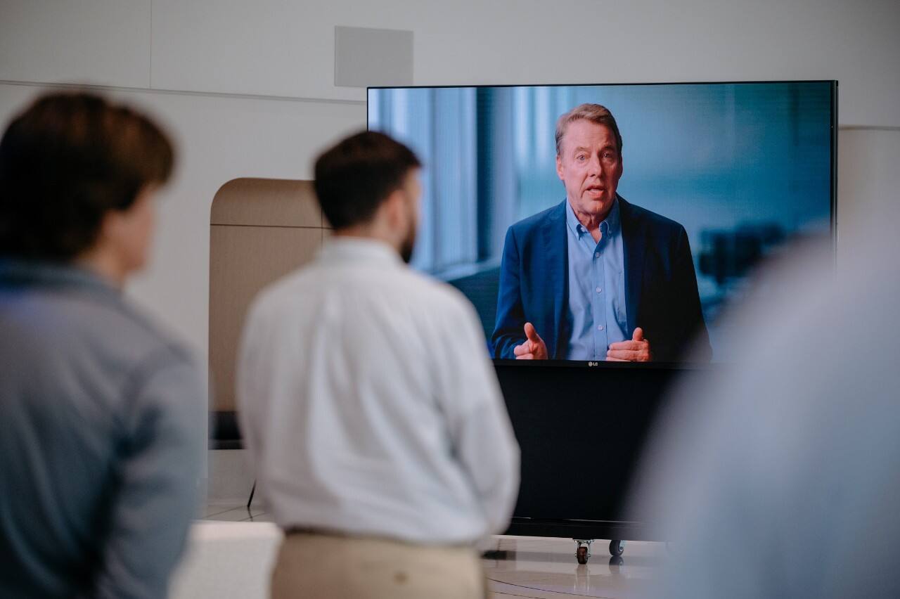 Ford Executive Chairman Bill Ford delivered a personal message to Edsel Ford II in a video played during the dedication ceremony