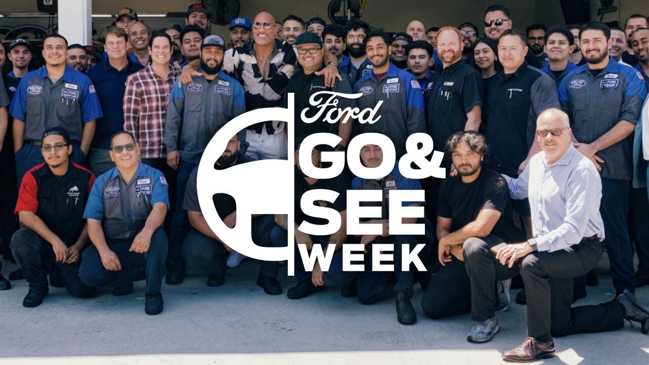 Jim Farley group photo for Go & See Week