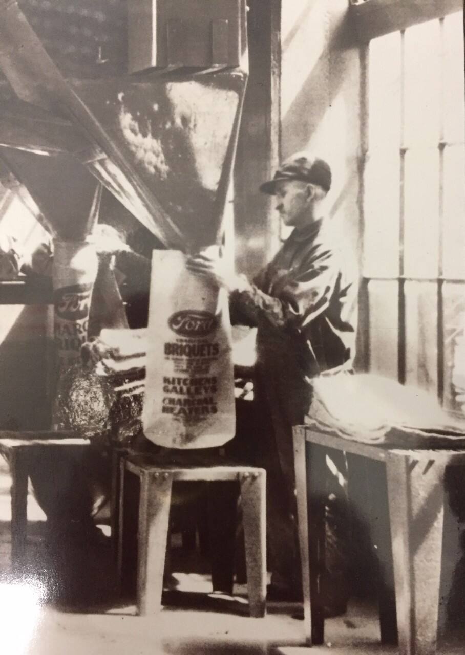 Ford’s charcoal briquettes became the best known of the by-products produced at the plant. They’re still sold today as Kingsford Charcoal.