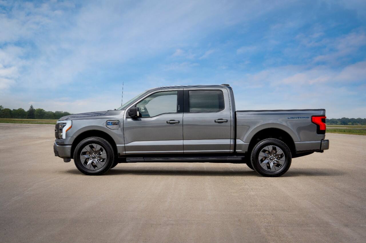 f-150 lightning flash side view