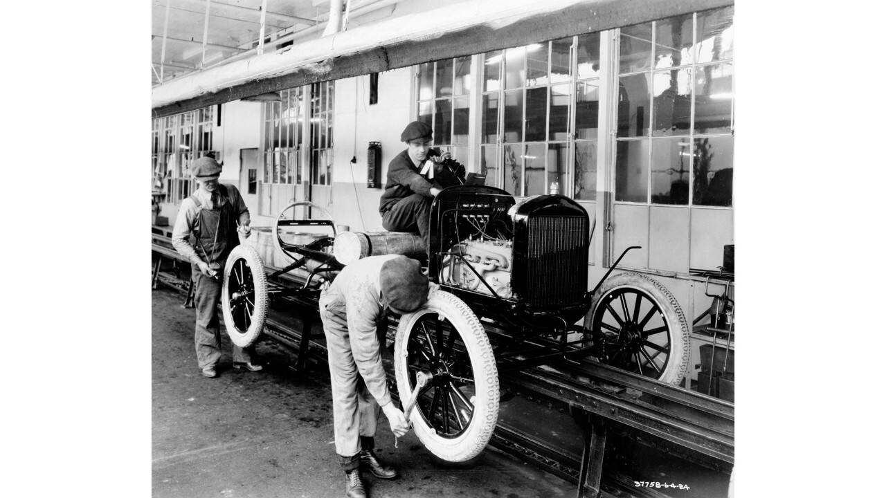 The assembly line at Highland Park