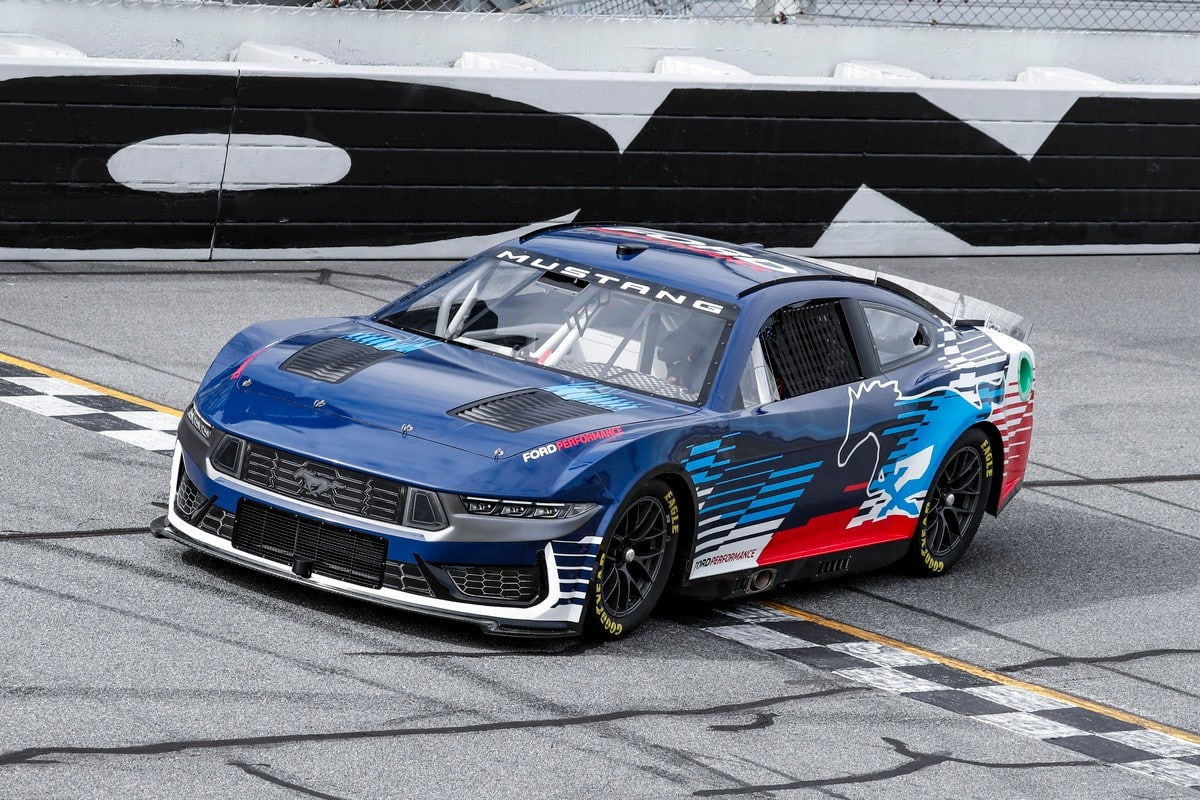 Based on the seventh-generation Mustang, the new NASCAR Cup Series Mustang Dark Horse will debut in February. 
