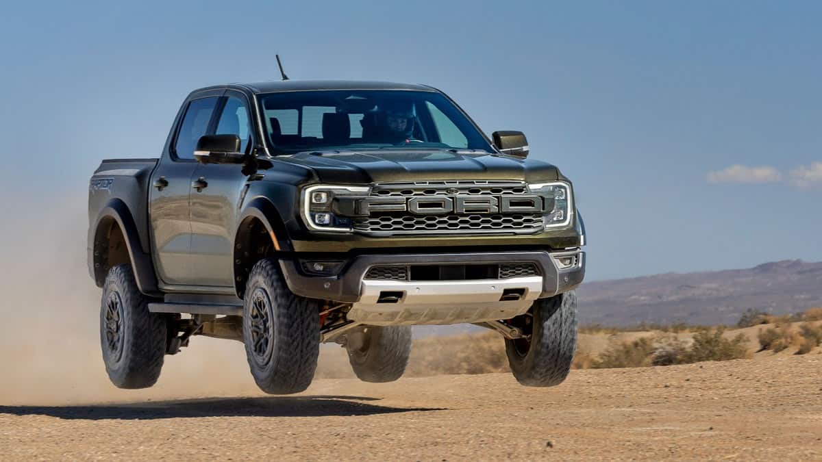 Ford Ranger Raptor in the desert