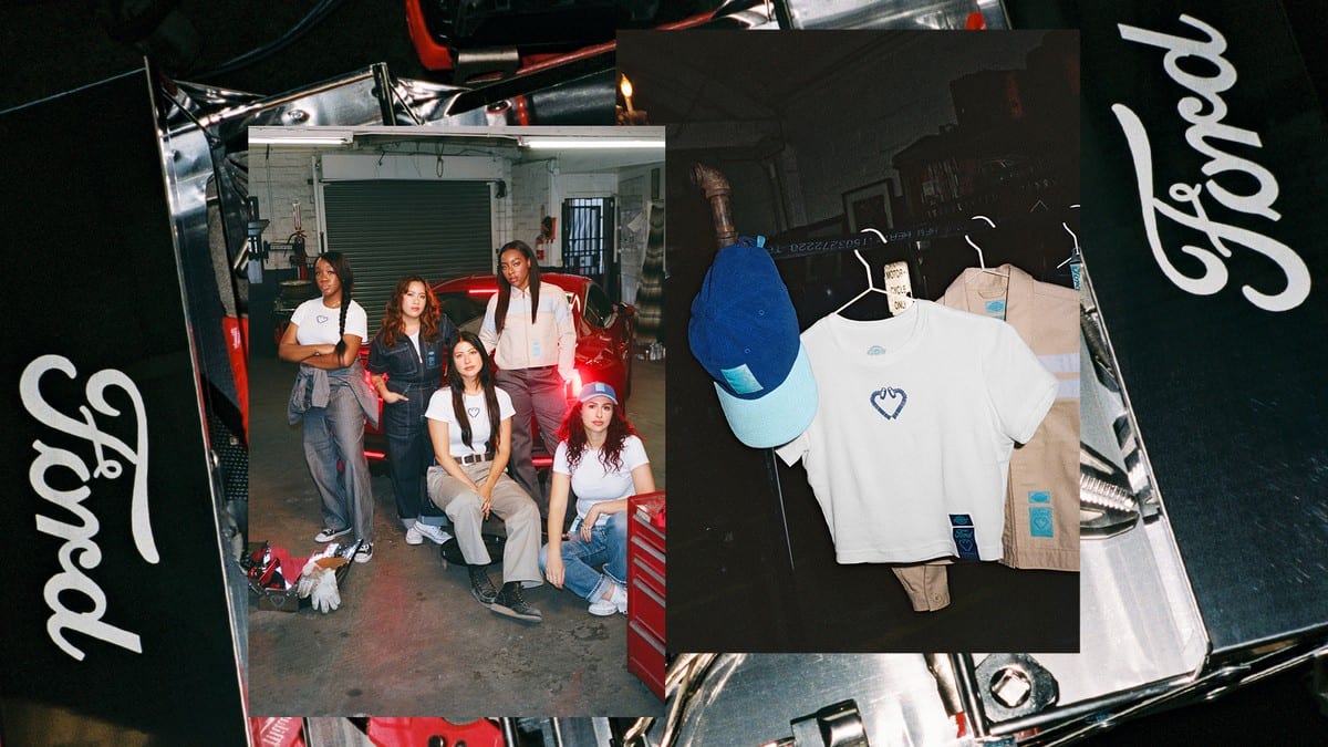 The Mustang-inspired workwear collection, worn by Adri Law, Gelica Peralta, Sandy Rancatore, Isabelle Rosa, and Lauren Fox