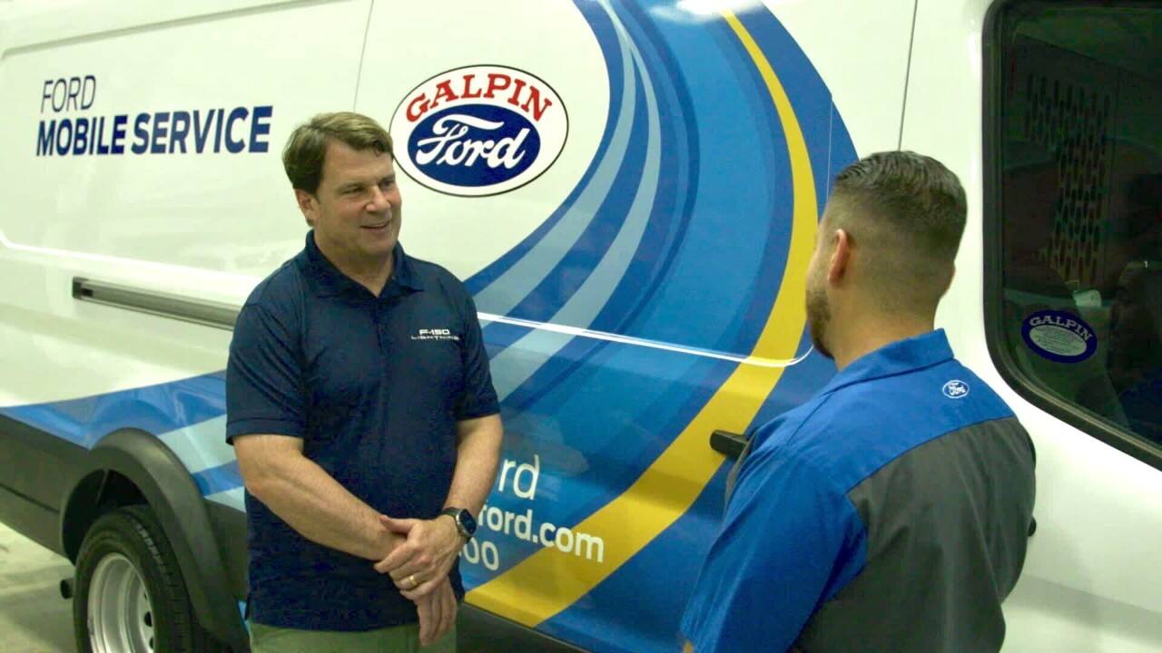 Jim Farley Visits a Ford Mobile Service Office on Wheels