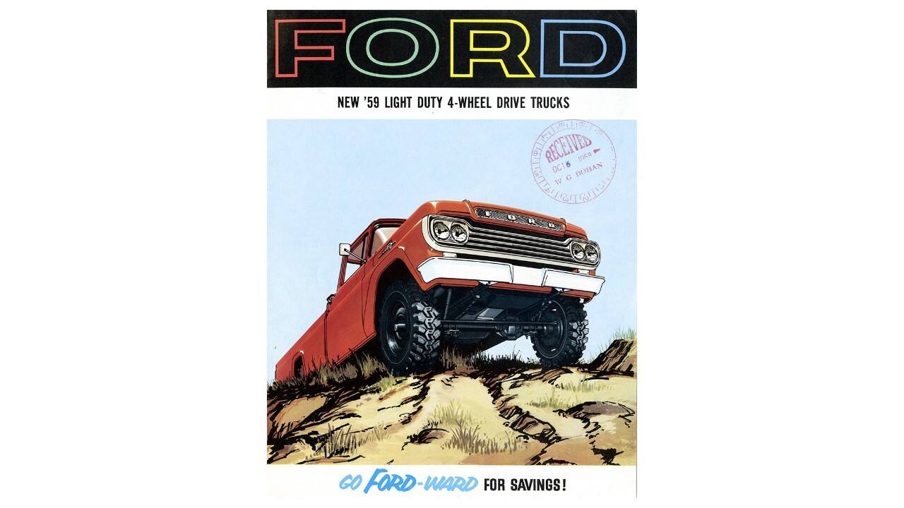 1959 Ford Light Duty Trucks Brochure Cover