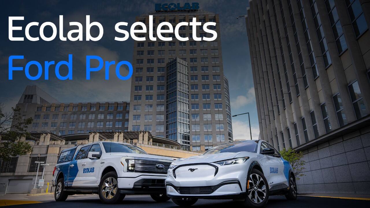 Ford Pro Selected to Electrify Ecolab’s North American Sales and Service Fleet