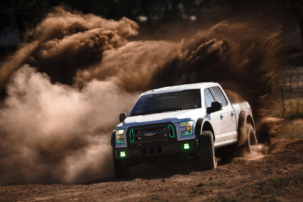 F-150 RTR on an off-road trail