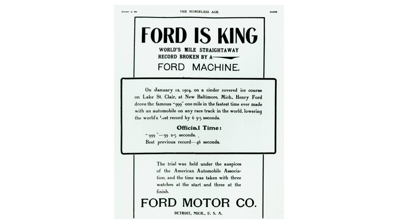 Henry Ford’s feat was used to promote his young company’s products amongst a crowded automotive field.
