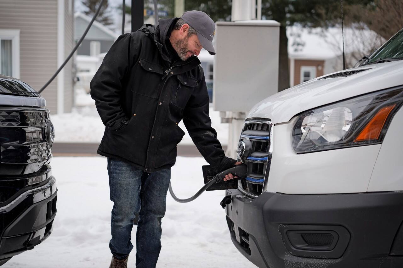Charging and cabin pre-conditining can be remotely monitored and controlled with Ford Pro E-Telematics