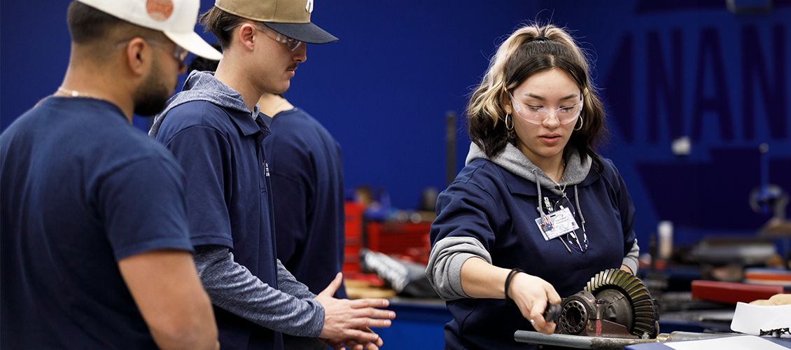 young techs working on a vehicle