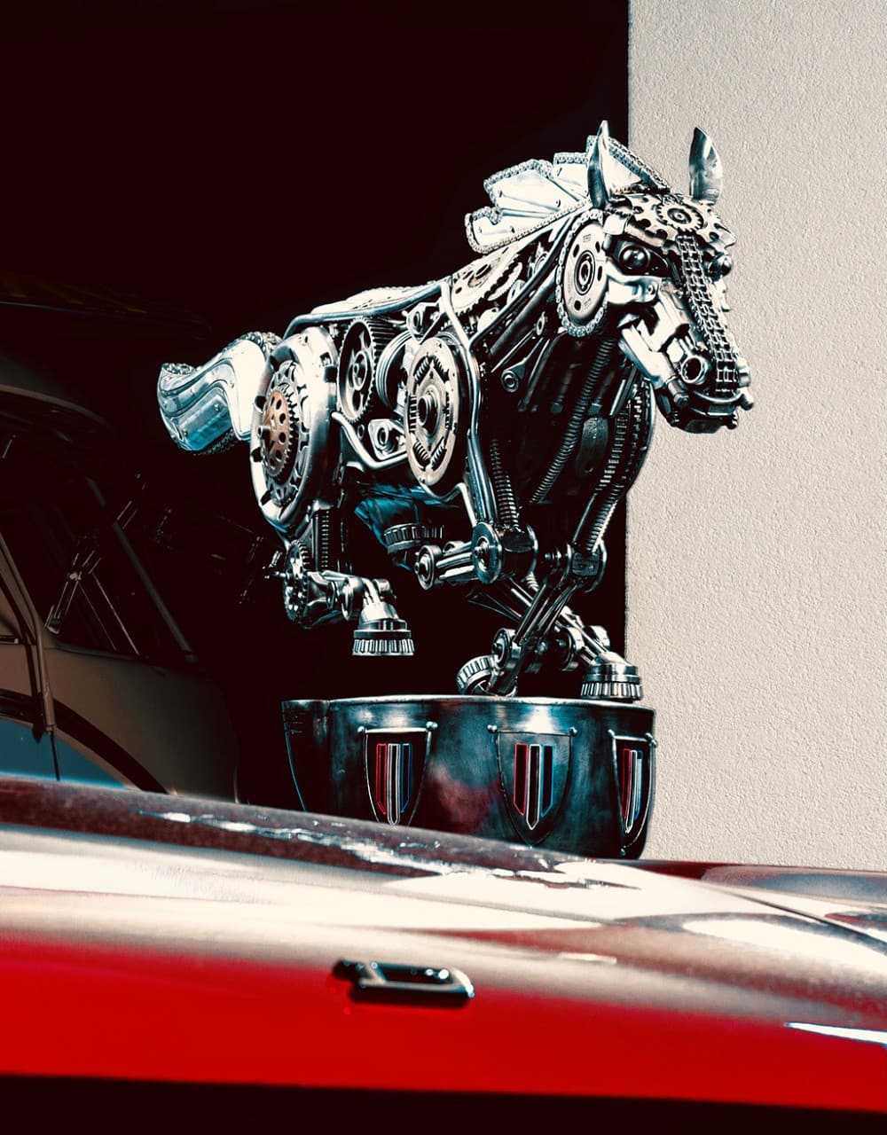 The Fascinating Story Behind this Stunning Mustang Sculpture 